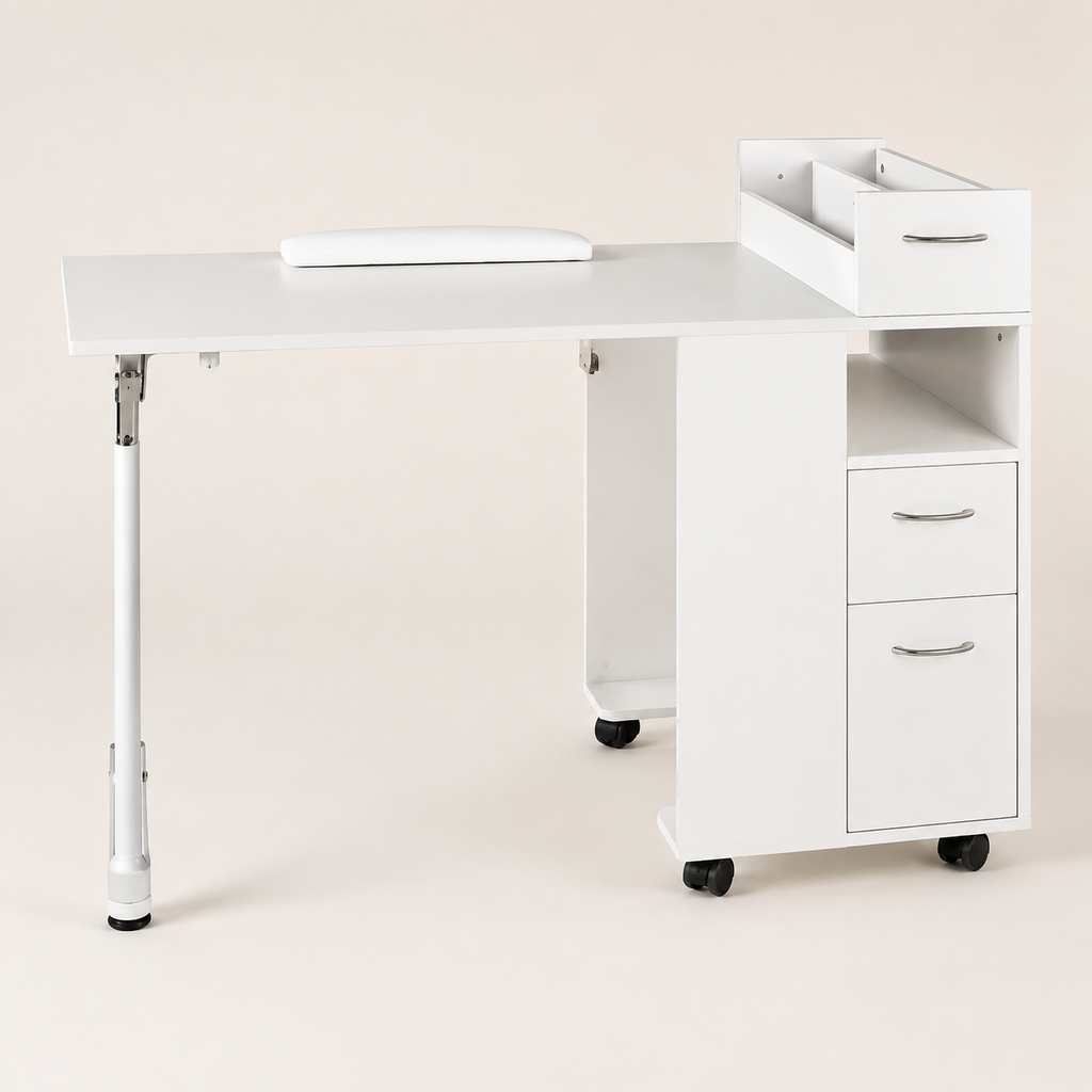 Tavolo Manicure Richiudibile Space Save con Cassettiera