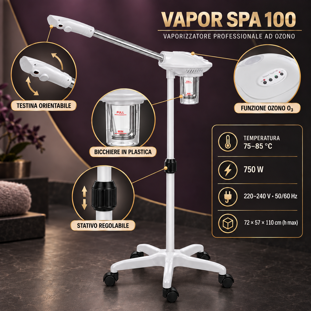 Vaporizzatori Professionali ad Ozono con Bicchieri di Ricambio