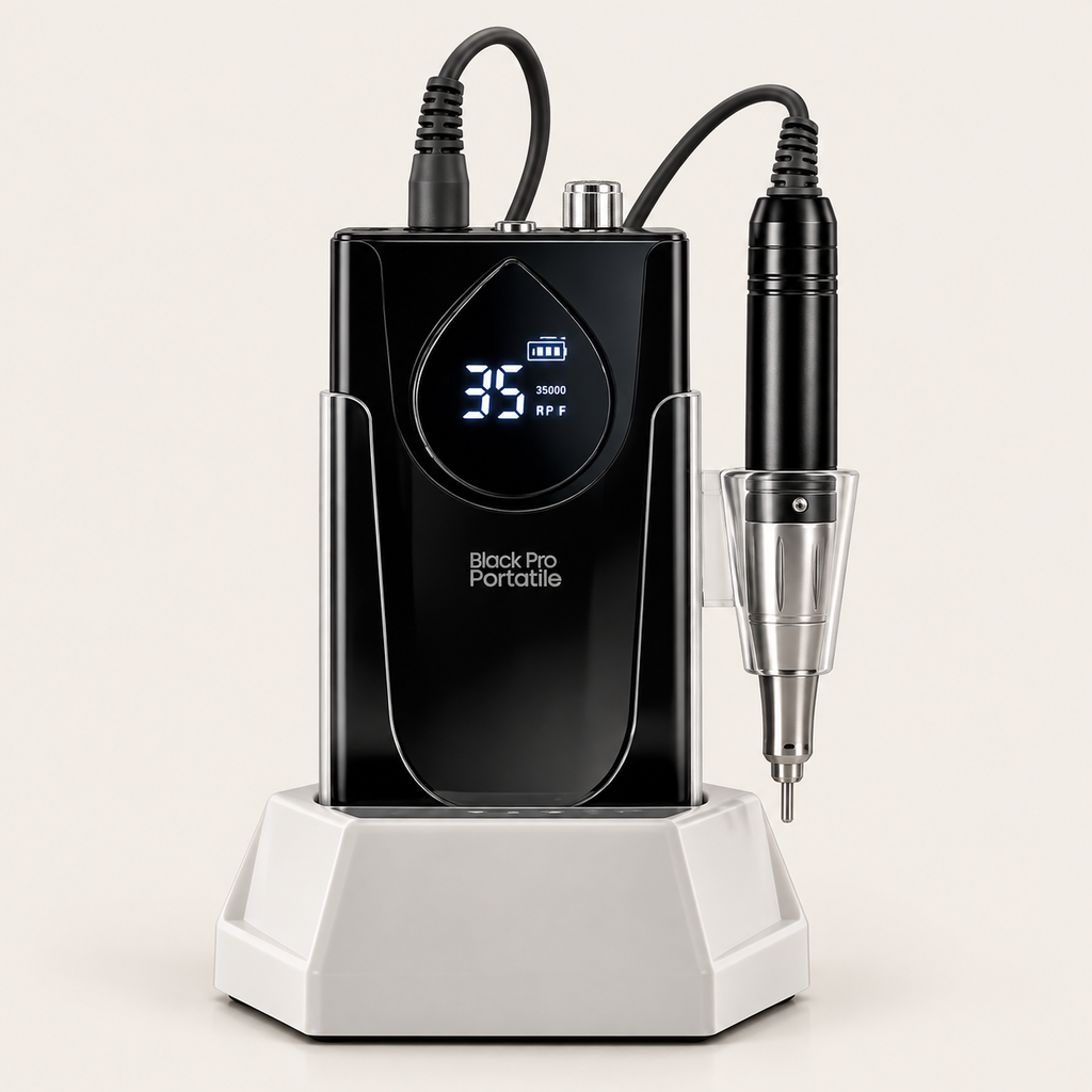 Fresa Professionale Ricaricabile Black Pro Portatile 35000 con Motore Brushless
