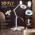 Lampada Professionale 5D Fly con Lente 5 Diottrie e Ricambi