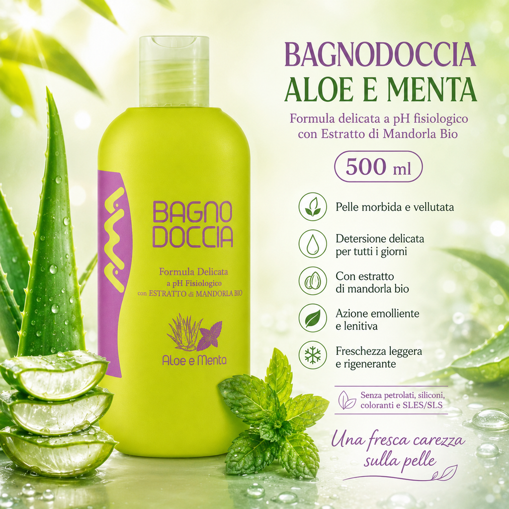 Bagno Doccia Aloe e Menta 500 ml