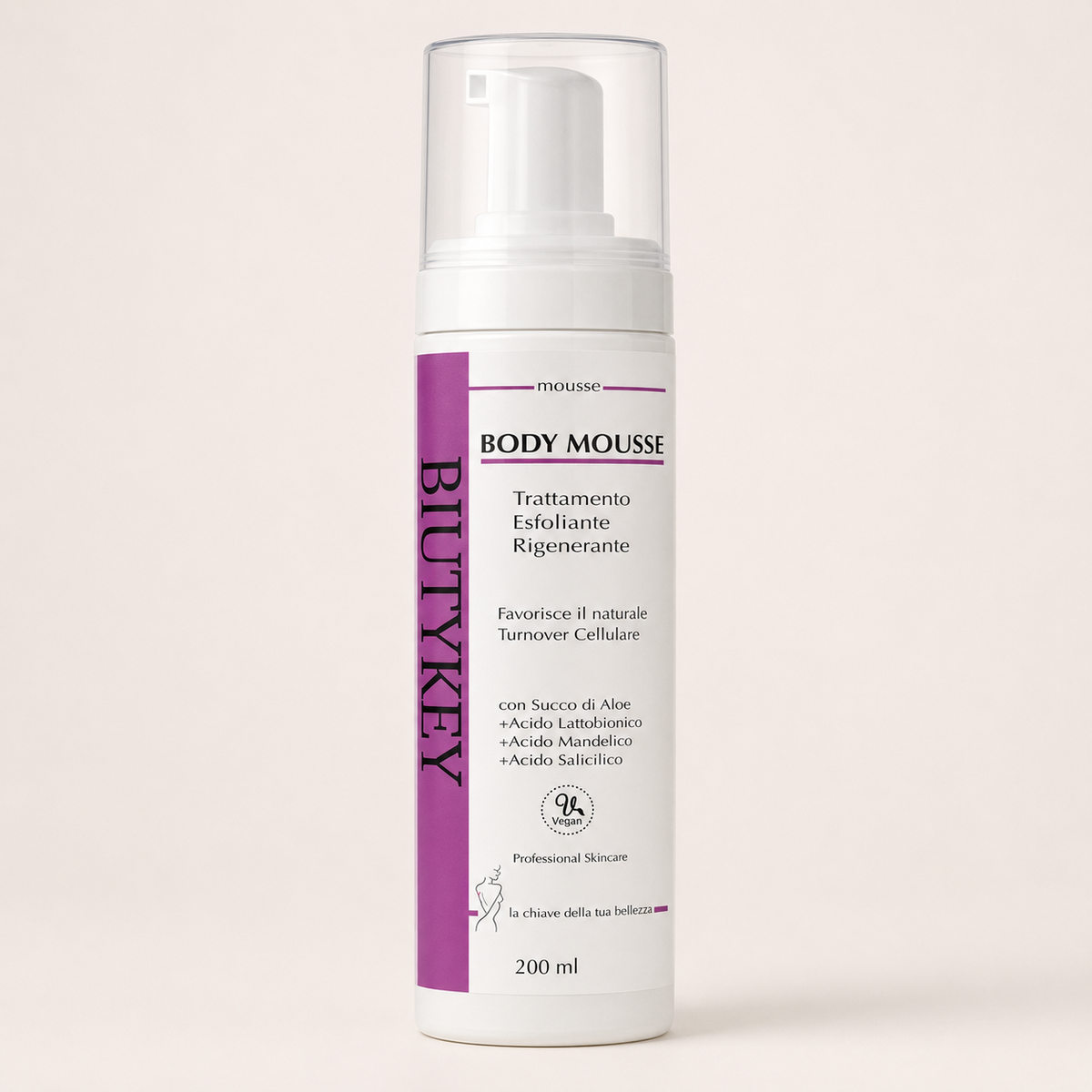 Mousse Detergente Corpo con Acidi della Frutta e Succo di Aloe Bio 200 ml