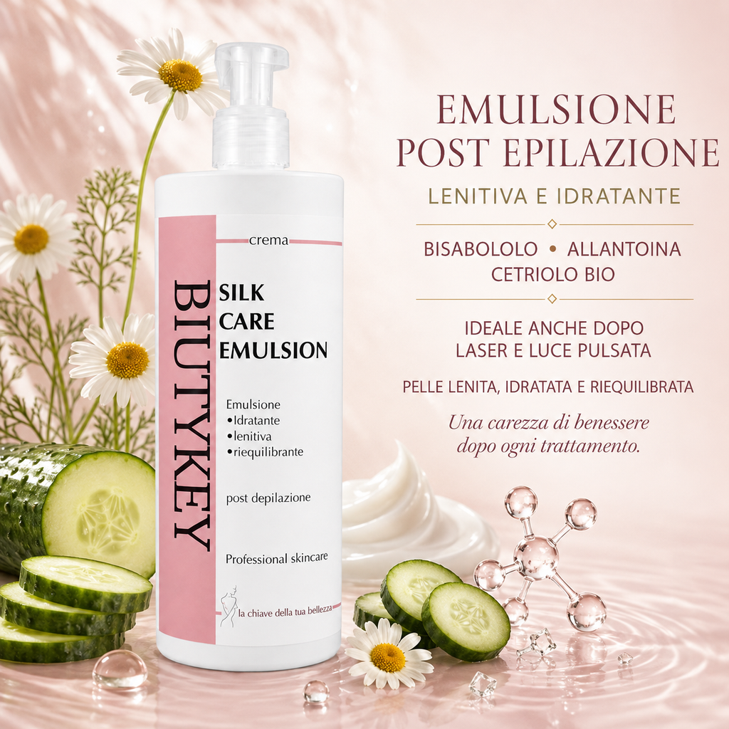 Emulsione Post Epilazione Lenitiva con Bisabololo e Cetriolo Bio 500 ml