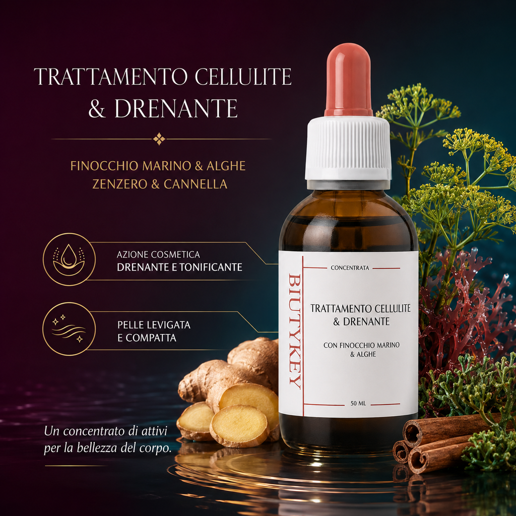 Siero Corpo Concentrato Cellulite & Drenante con Finocchio Marino e Alghe 50 ml