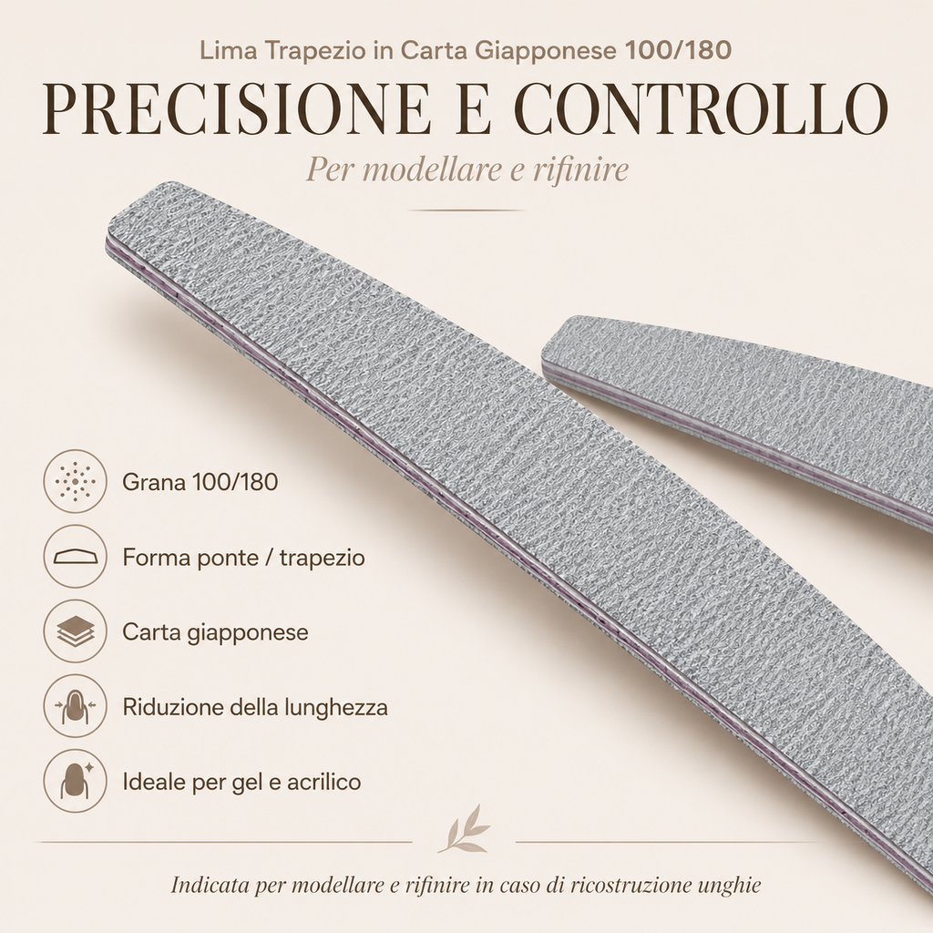 Lima Trapezio In Carta Giapponese 100/180