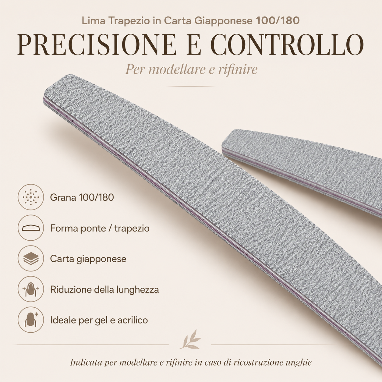 Lima Trapezio In Carta Giapponese 100/180