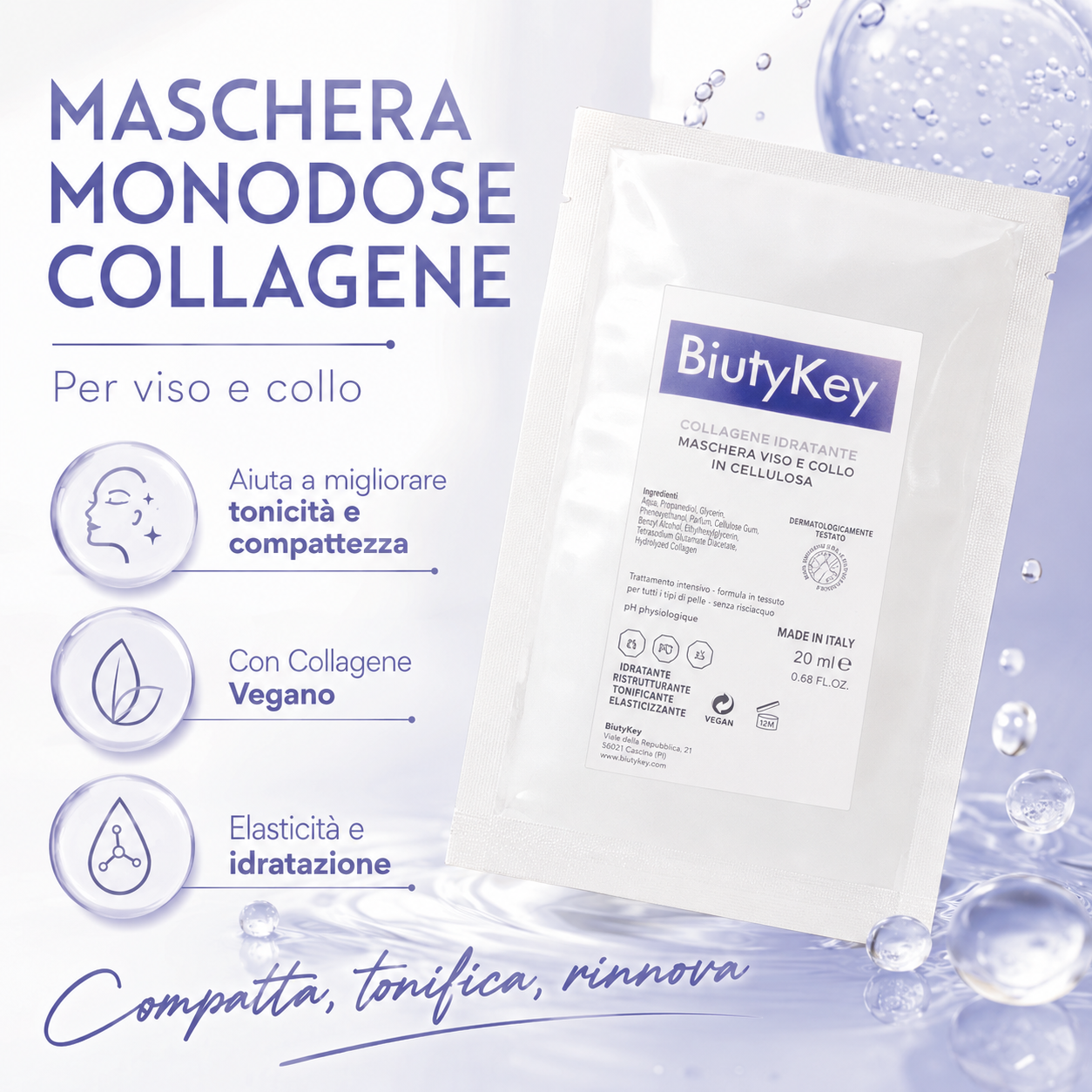 Maschera Monodose al Collagene 20 ml