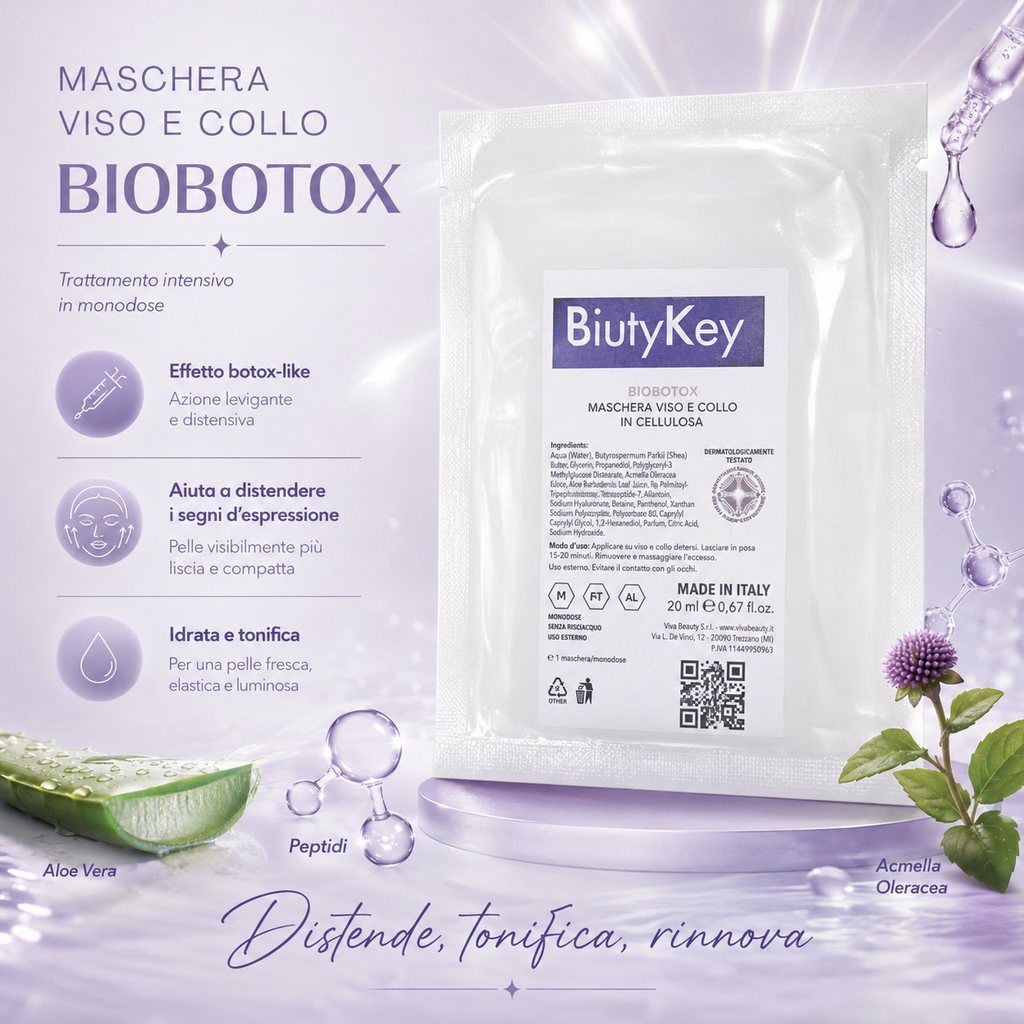 Maschera Monodose con Biobotox 20 ml