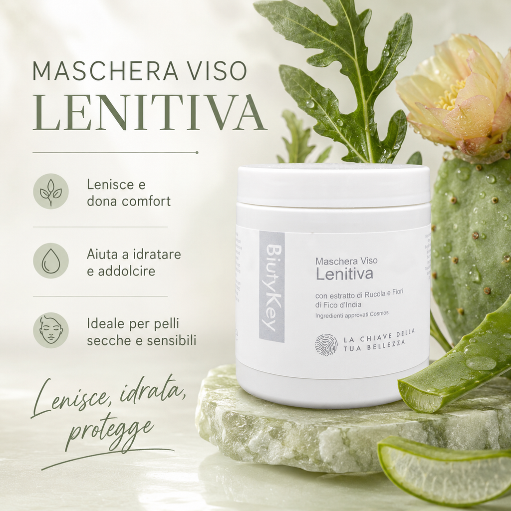 Maschera Viso Lenitiva con Rucola e Aloe 250ml