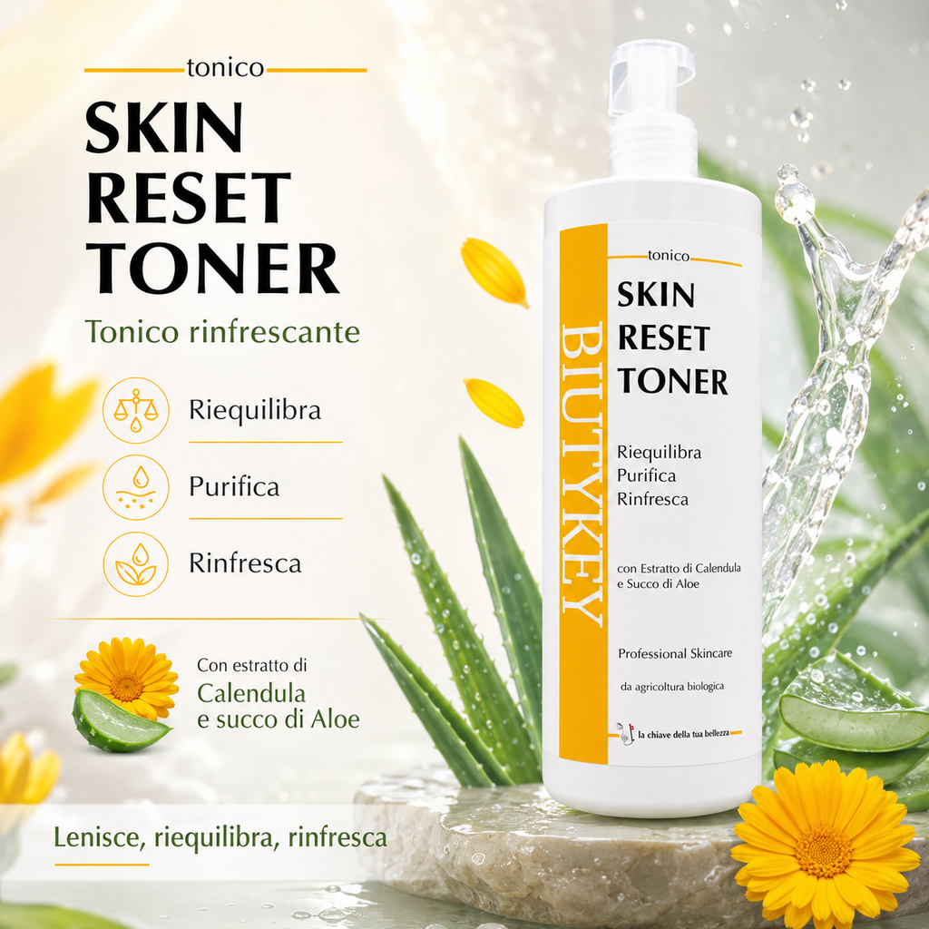 Tonico Rinfrescante con Estratto di Calendula e Succo di Aloe 500ml
