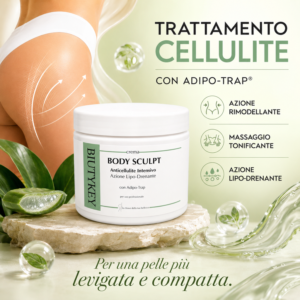 Crema Massaggio Trattamento Cellulite con Adipo Trap 500 ml