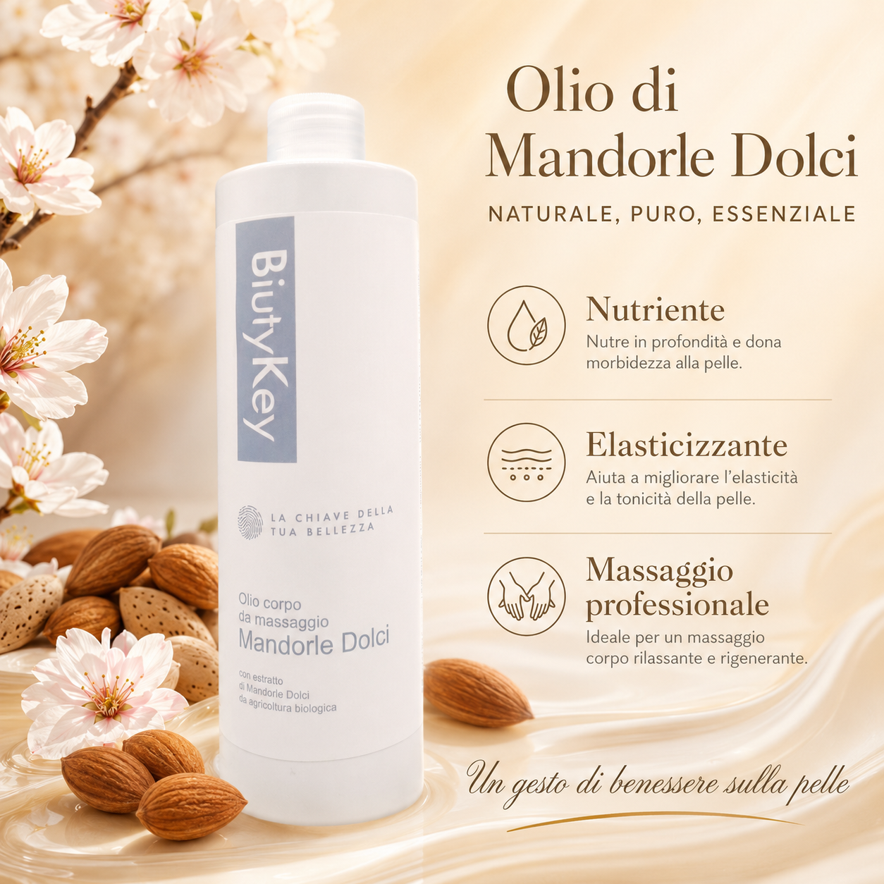 Olio da Massaggio Mandorle Dolci 500 ml