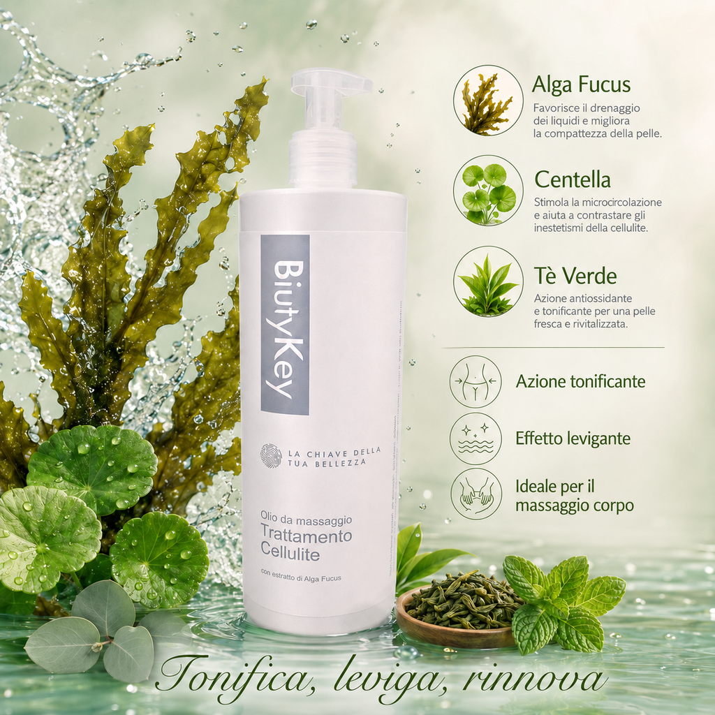 Olio da Massaggio Trattamento Cellulite 500 ml