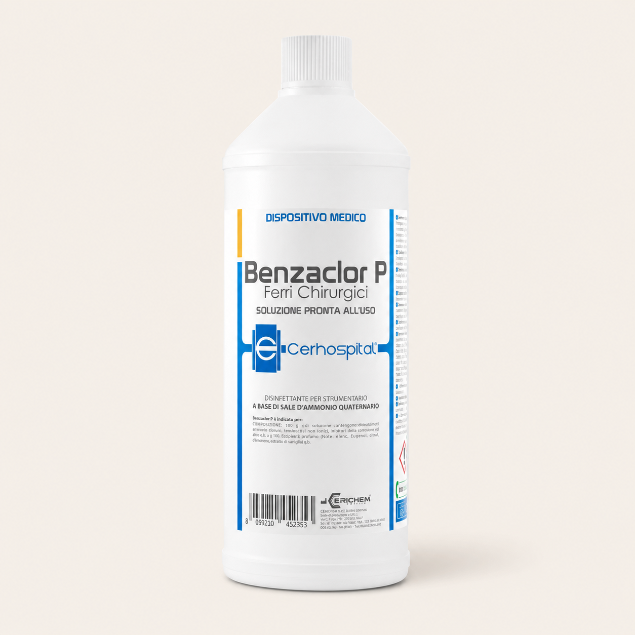 Liquido Disinfettante Per Strumenti Benzaclor P. 1000ml