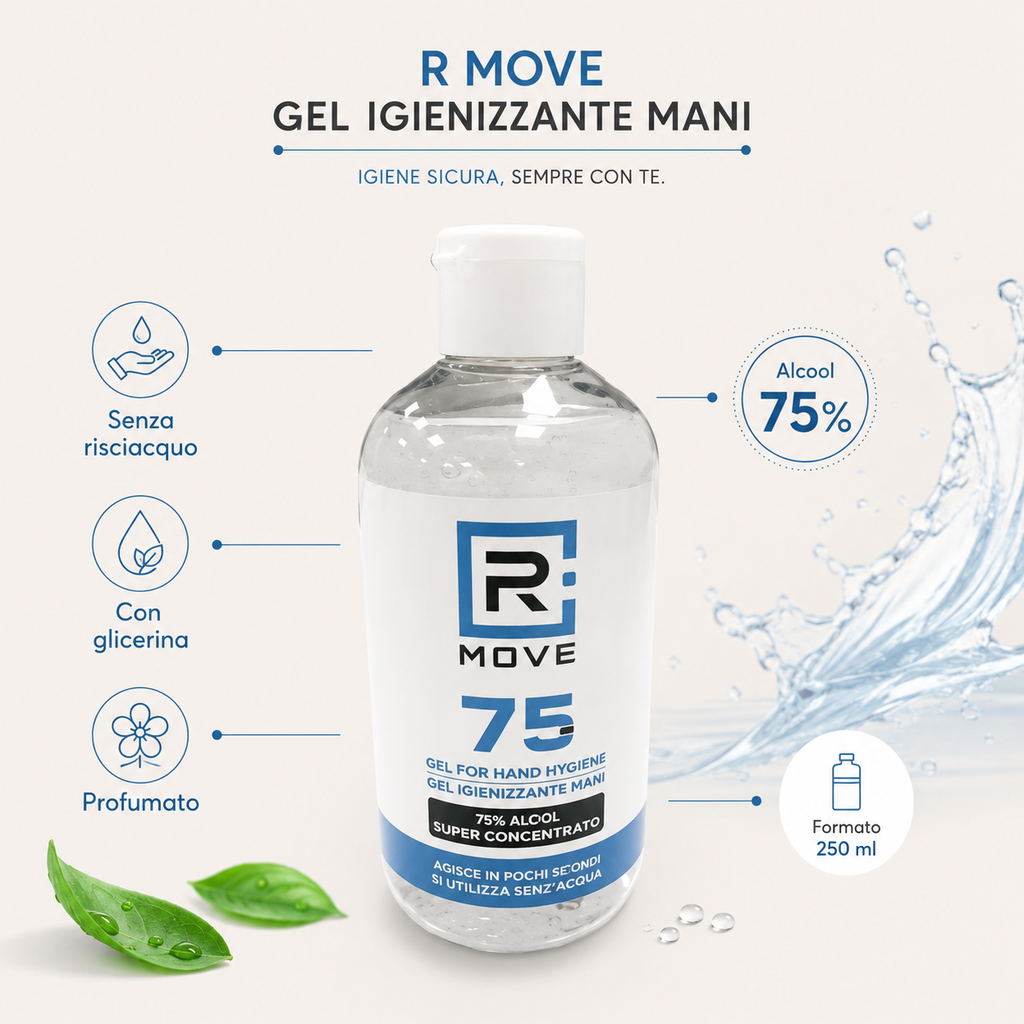 Gel Igienizzante Mani Con Alcool 75% 250ml