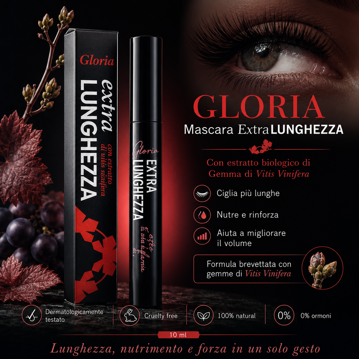 Mascara GLORIA – ExtraLUNGHEZZA 10 ml