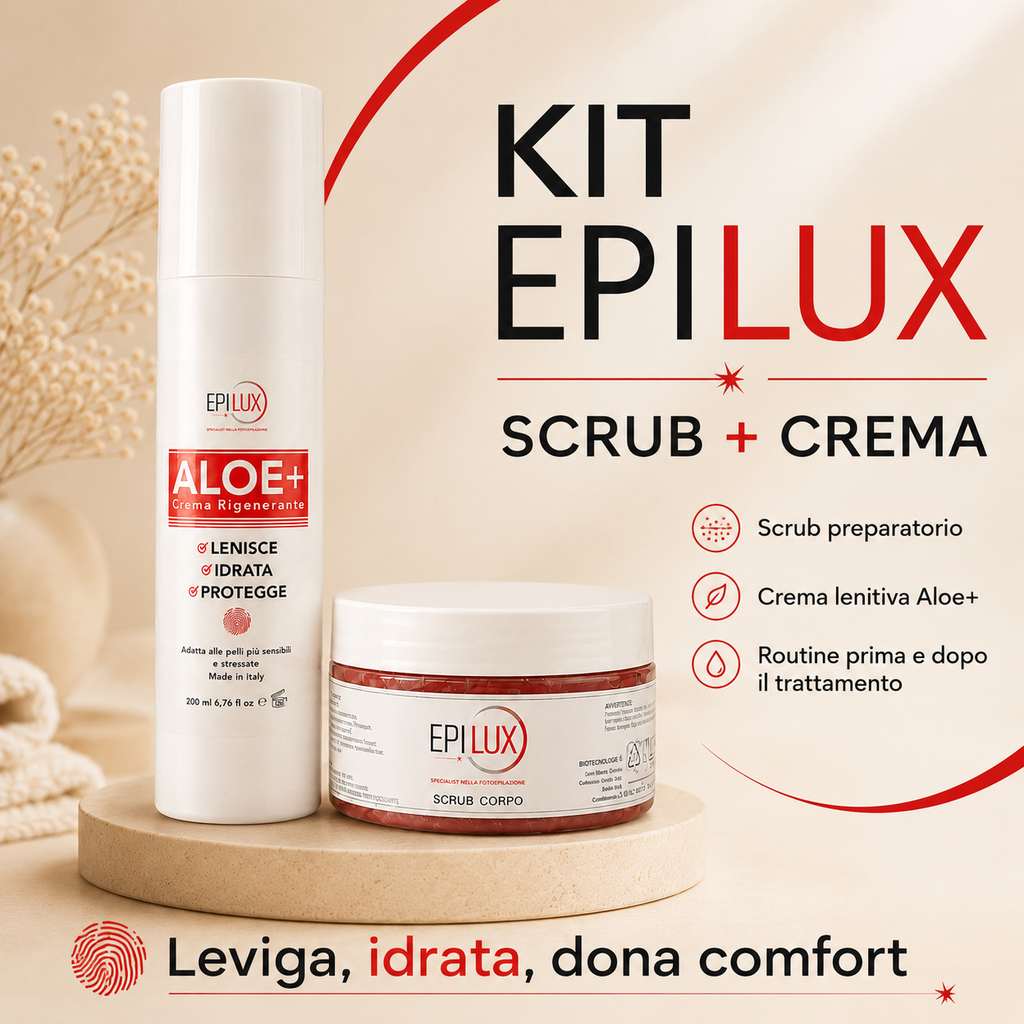 KIT EPILUX Crema + Scrub