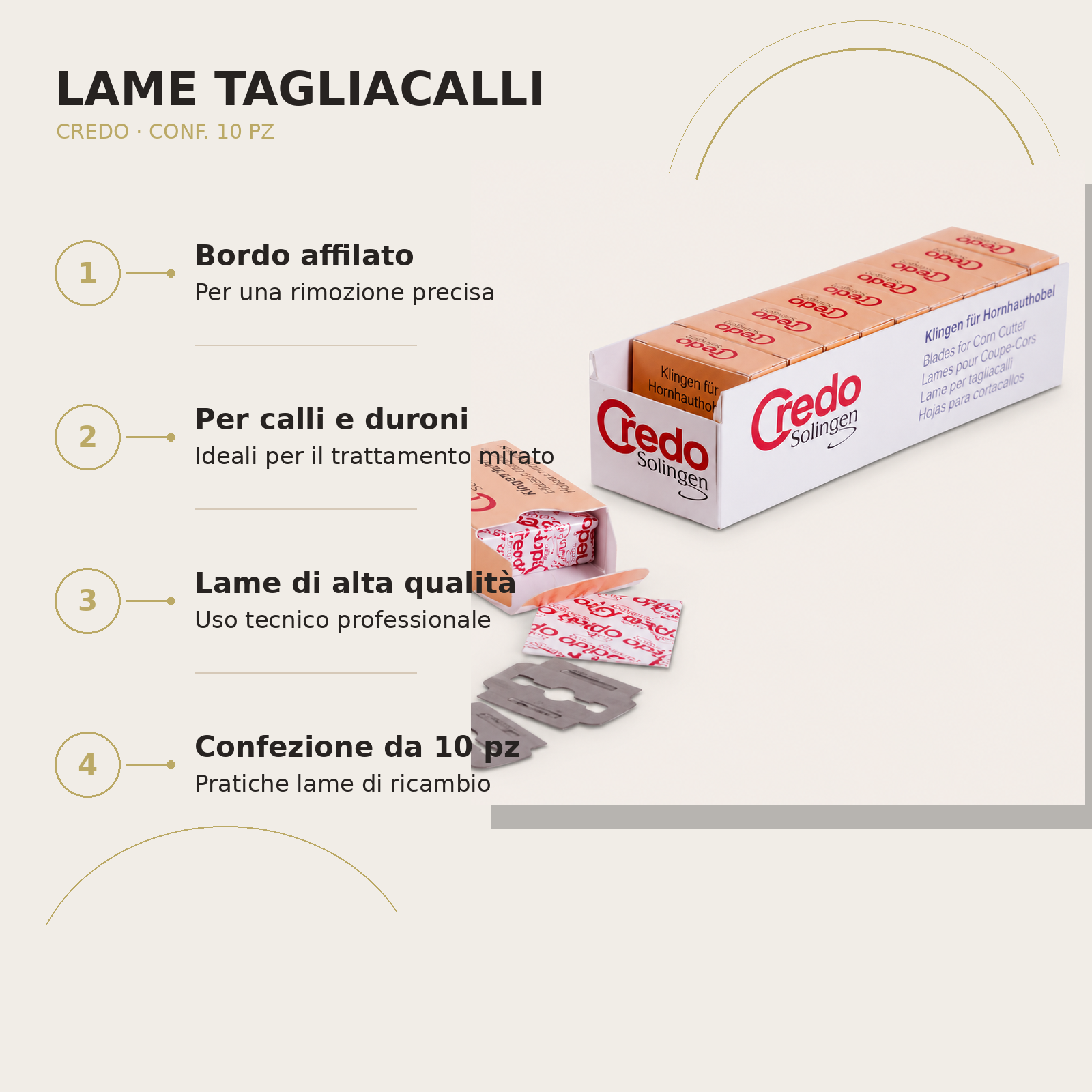 Lame Tagliacalli Credo Conf. 100 pz