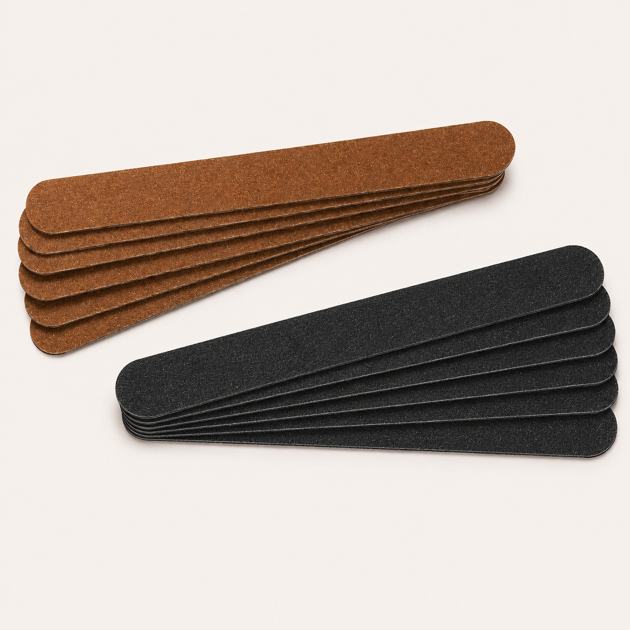 Lima In Legno Manicure Marrone/Nera  Grana 100/100  9pz