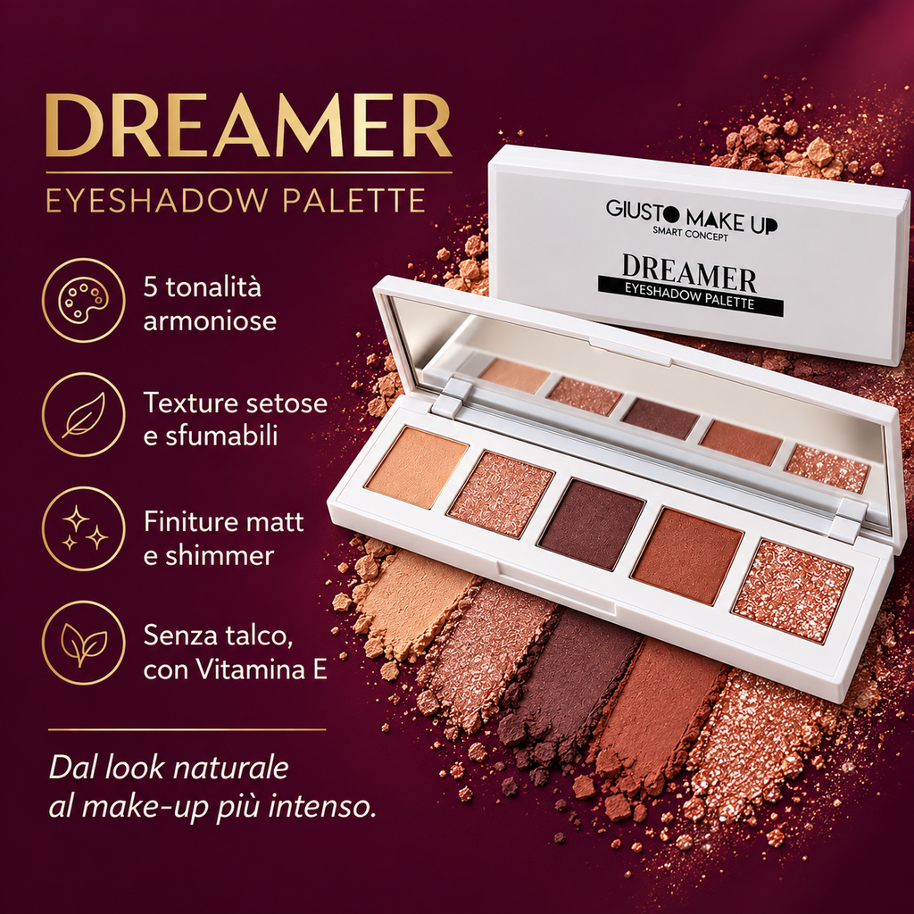 DREAMER EYESHADOW PALETTE – 5 tonalità