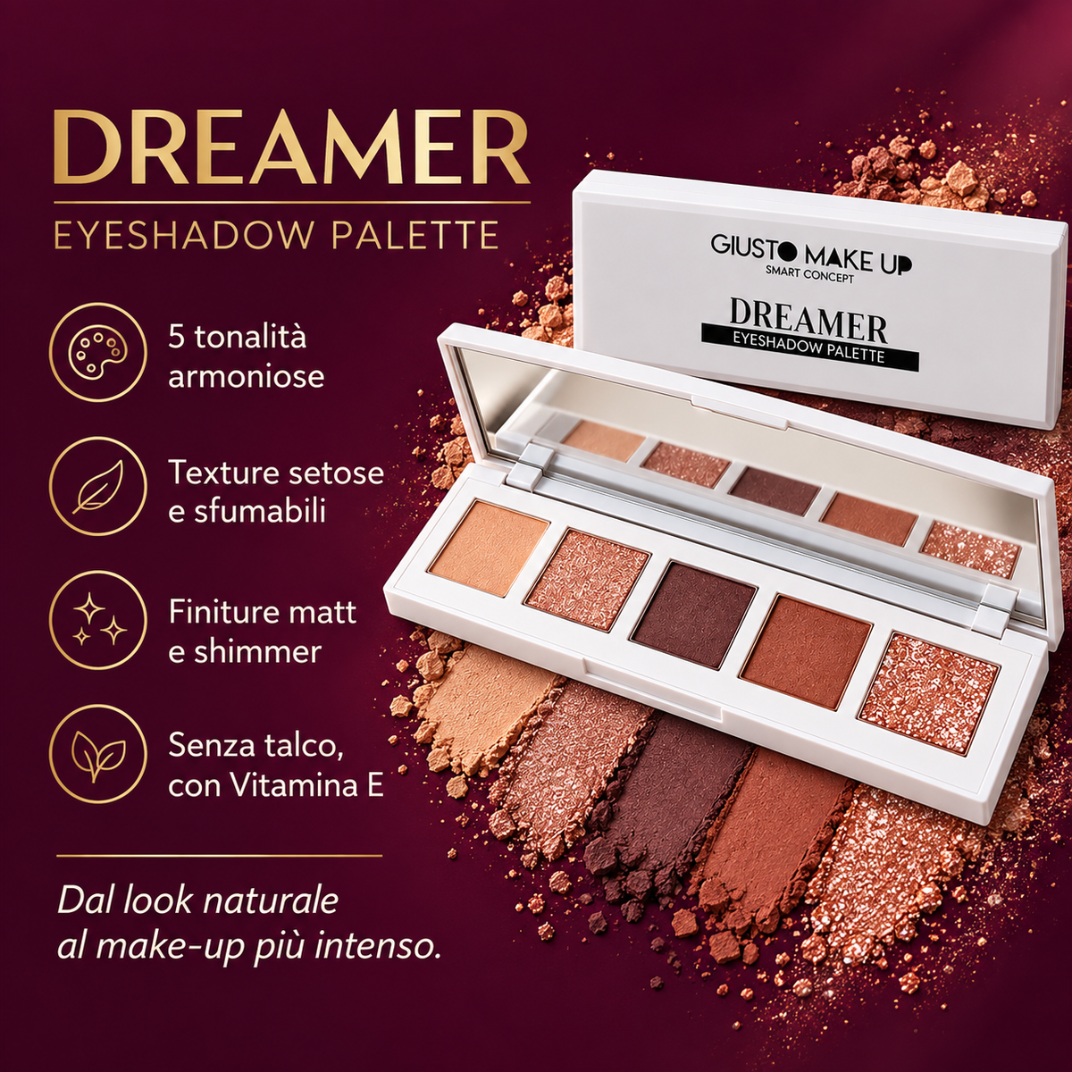 DREAMER EYESHADOW PALETTE – 5 tonalità