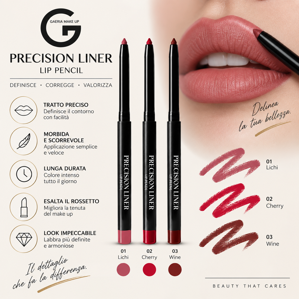 PRECISION LINER LIP PENCIL – Matita labbra automatica morbida e scorrevole 0,3 g