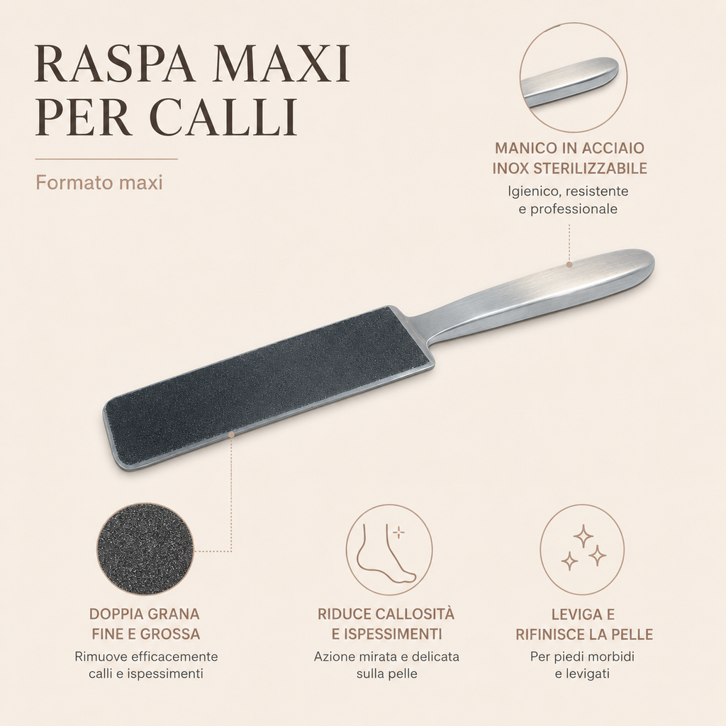 Raspa Maxi Calli Acciaio Inox