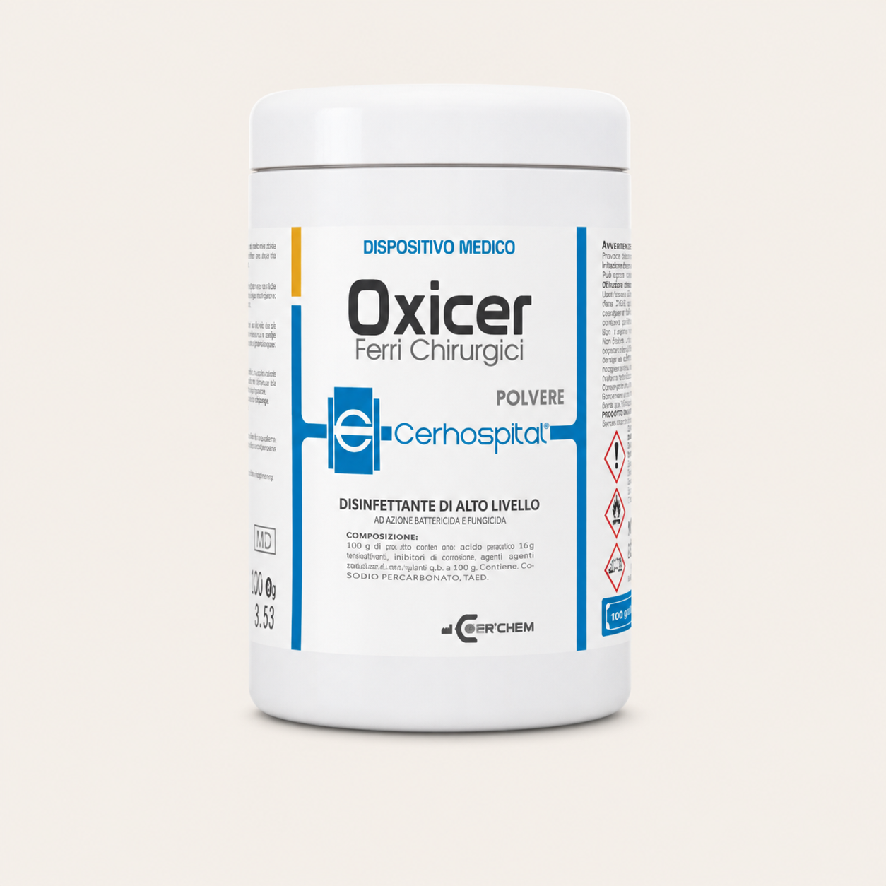 Polvere Disinfettante Idrosolubile Oxicer 1000g