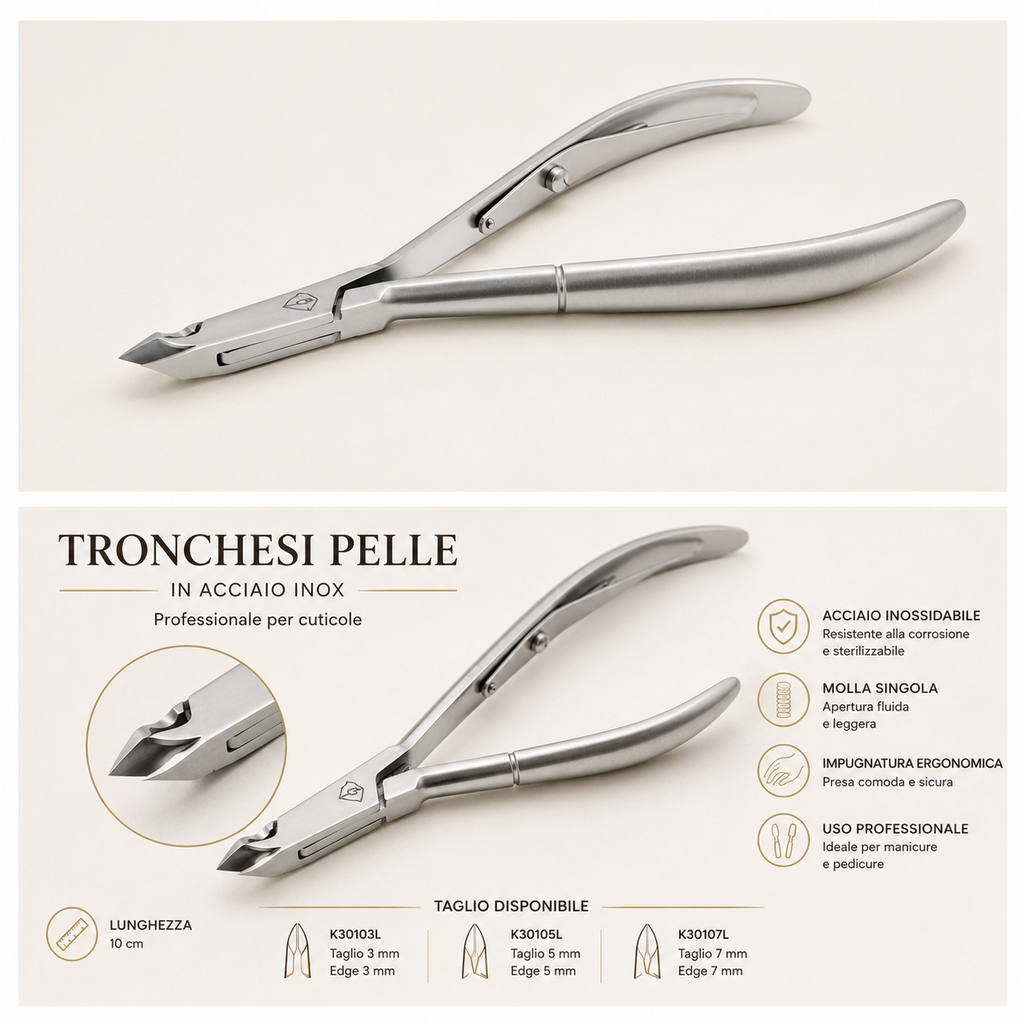 Tronchesi Pelle 10 cm morso 5 mm