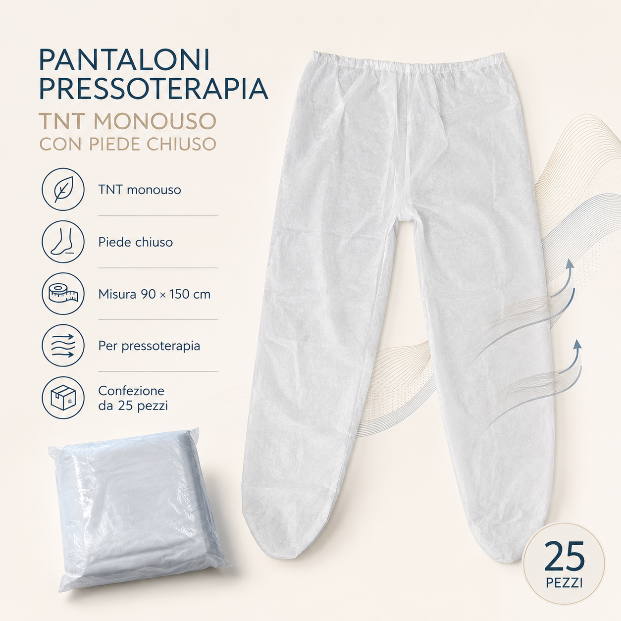 Pantalone TNT Piede Chiuso 90×150