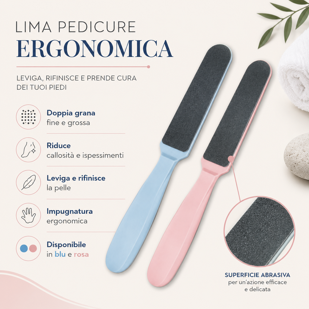 Raspa In Plastica Ergonomica Blu – Rosa
