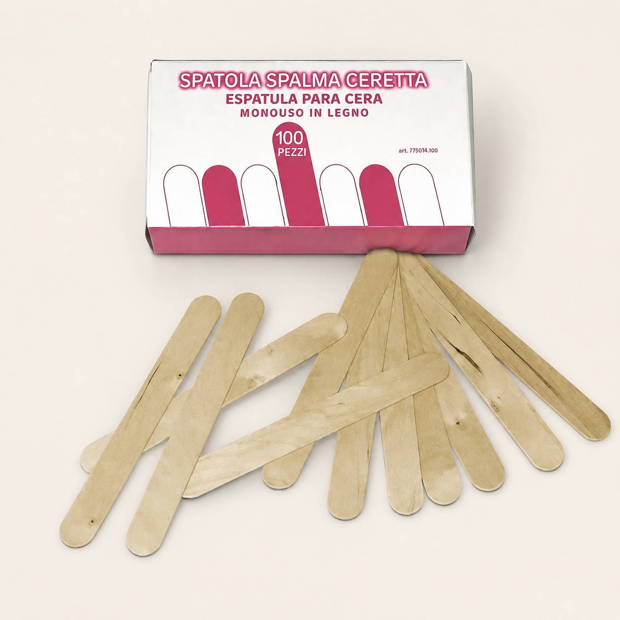 Spatole in legno 100 pz