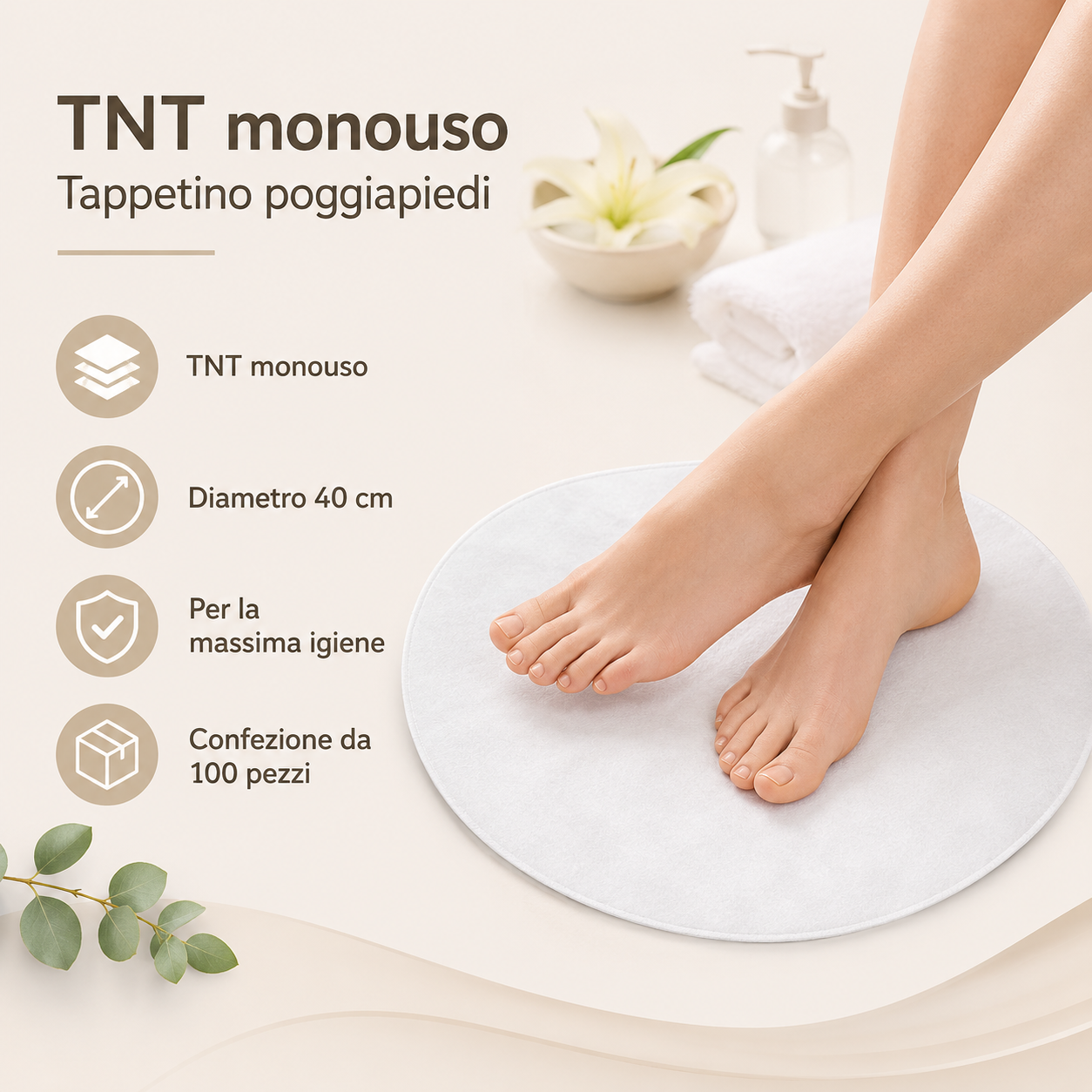 Tappeto TNT Circolare 100pz