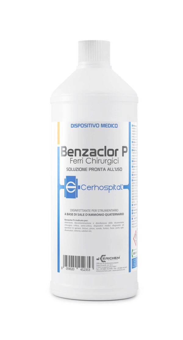 Liquido Disinfettante Per Strumenti Benzaclor P, 1000ml